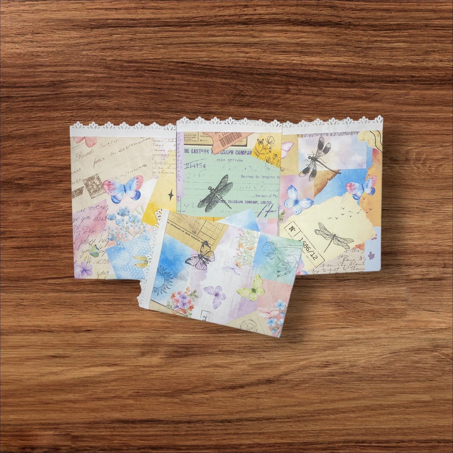 Handcrafted Flat Paper Bags | Junk Journal Supply | DIY Gift Wrapping Bags | Scrapbook Ephemera | Party Favor Bags