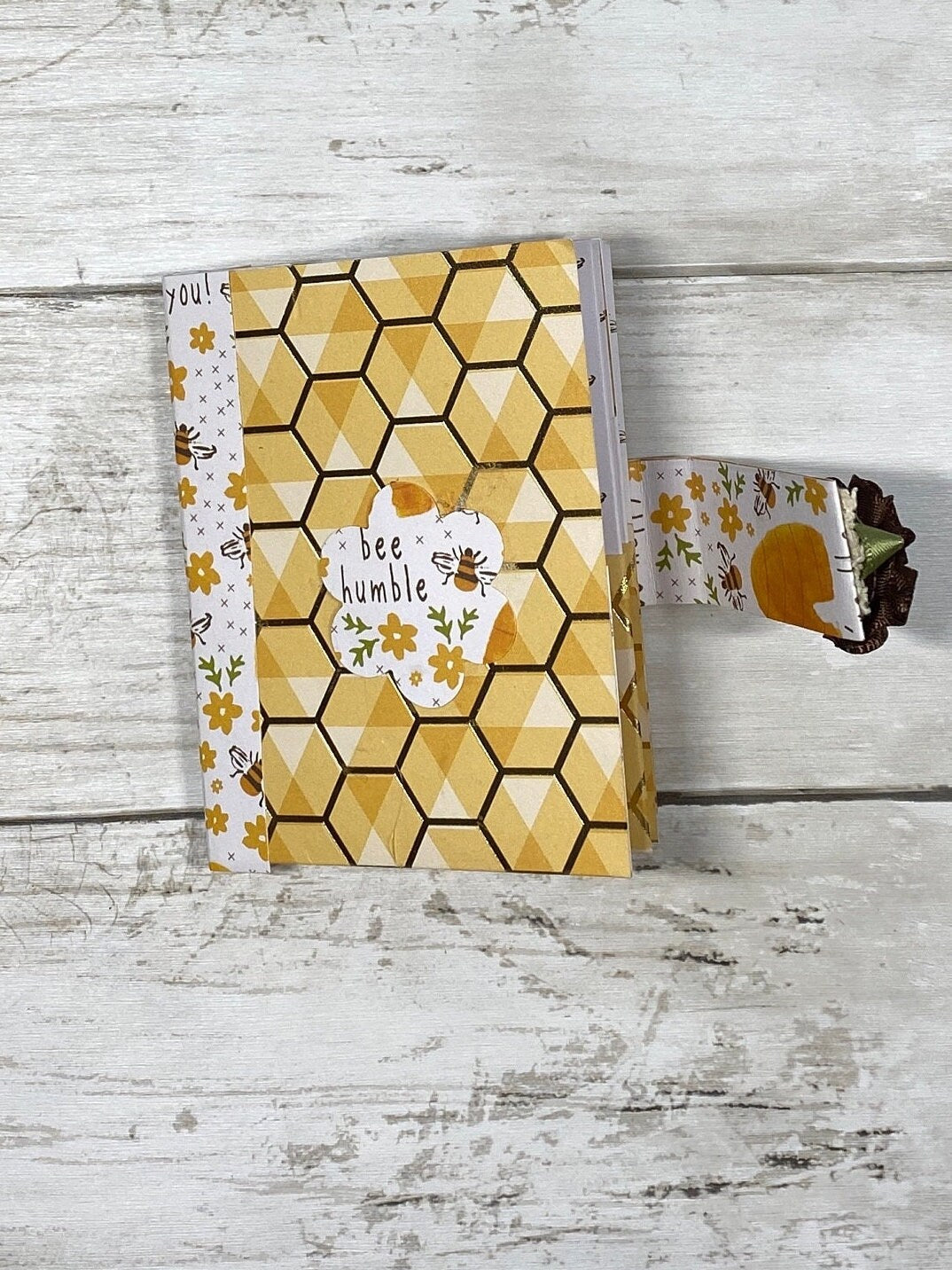 ATC Mini Album | Artist Trading Card Holder | Handmade Ephemera Organizer with Magnetic Closure | Small Album for 11 ATC Cards