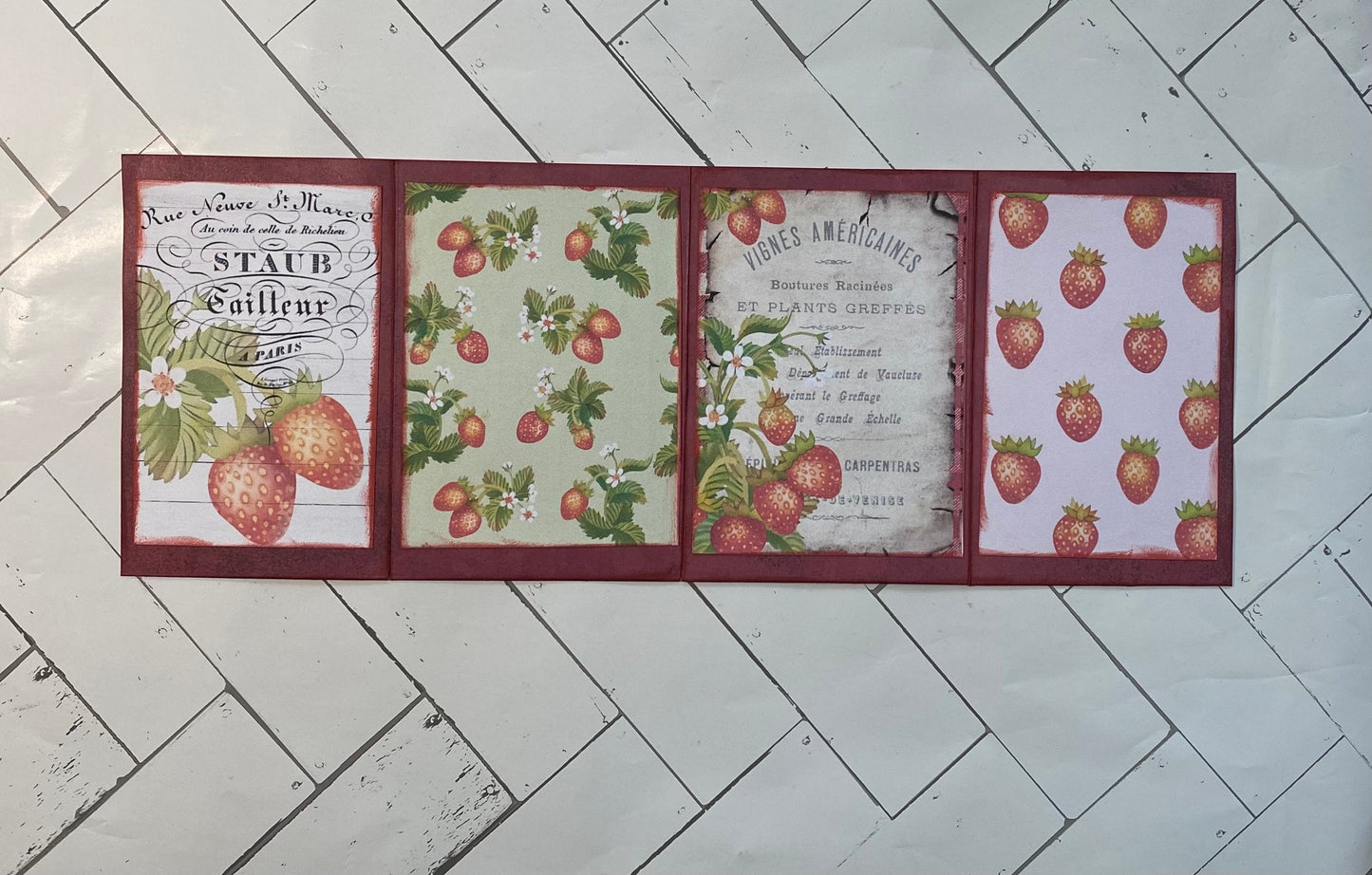 Artist Cards Notebook ATC Book Art Cards Editions and Originals ACEO Gift Card Holder Tiny Arts Folio Holds 4 Cards Paper Wallet