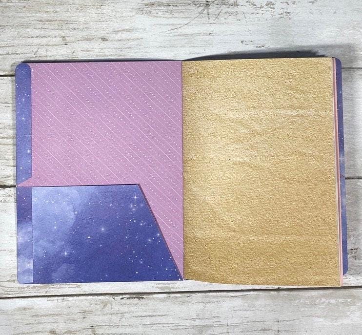 Walking in the Rain Journal β Grungy B6 Junk Journal, Softcover with 40 Pages & Two Pockets