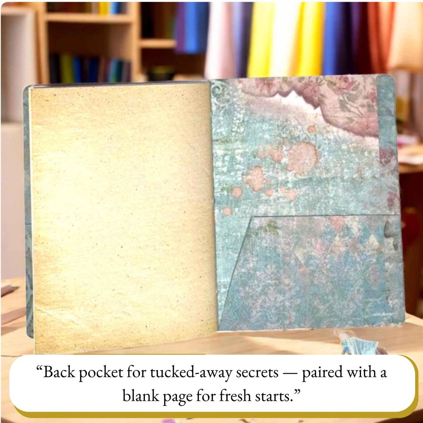 Wings of the Forgotten Garden โ Grungy Floral Butterfly Junk Journal | Handmade 5x7" Vintage Art Book