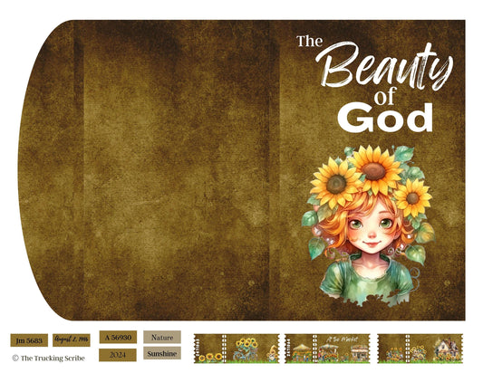 Botanical Field Notes – The Beauty of God Sunflower Folio Set | 8 Printable Journal Pages