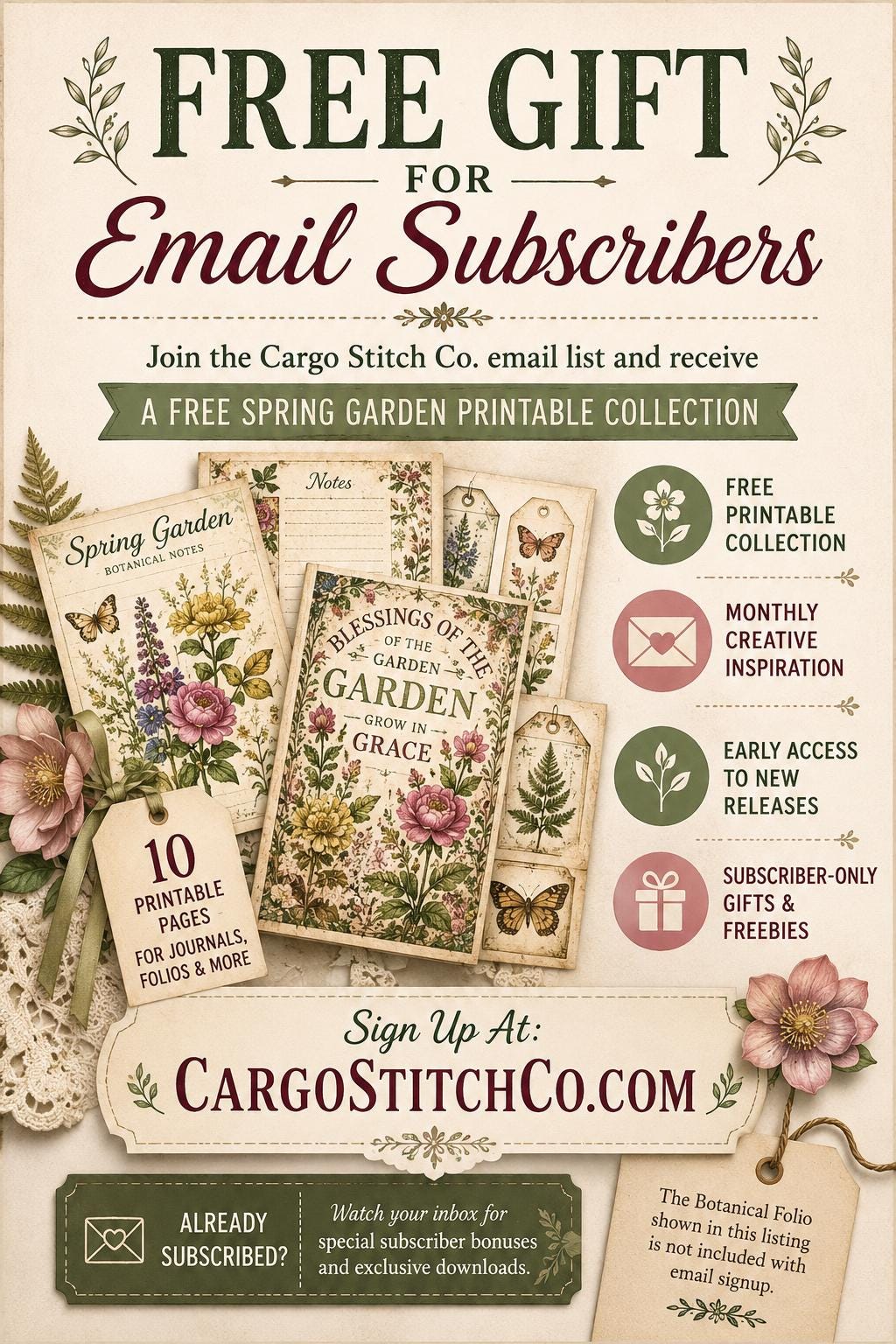 Eleanor's Conservatory Archives Fern Collection | Botanical Journal Papers | Vintage Botanical Ephemera | Printable Nature Collection