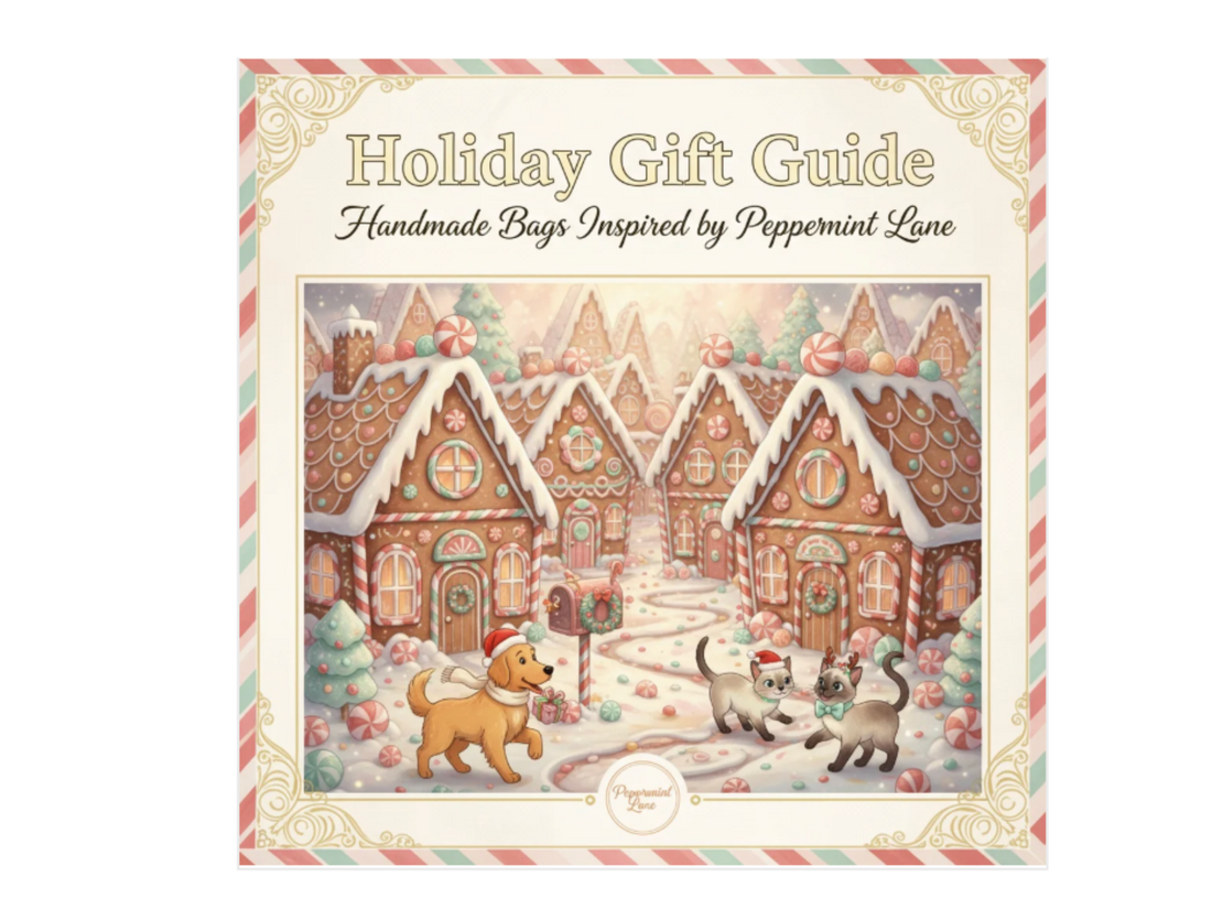 Holiday Gift Guide: Handcrafted Bags from Peppermint Lane