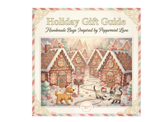 Holiday Gift Guide: Handcrafted Bags from Peppermint Lane