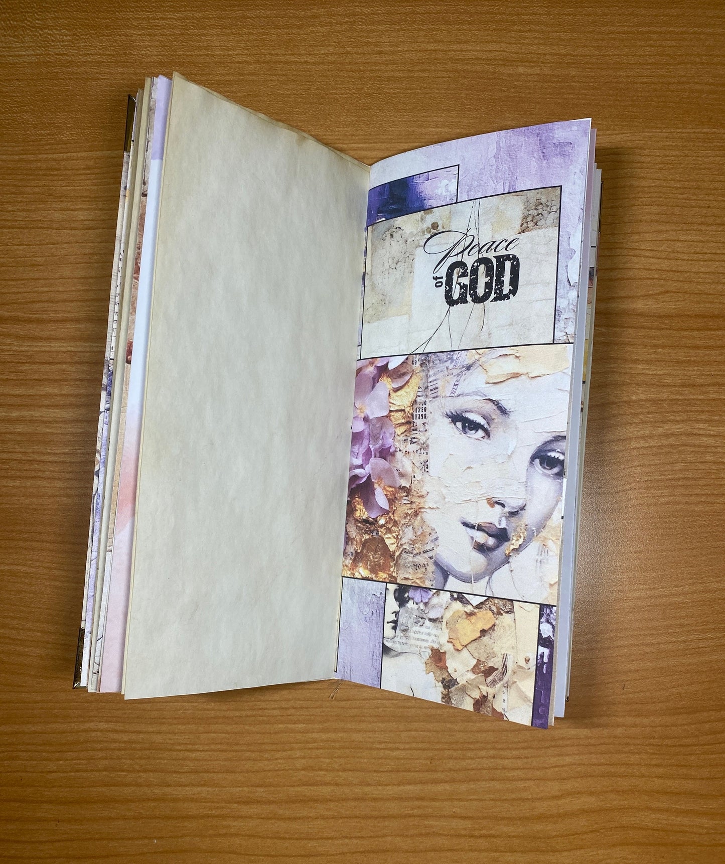 Peace of God Prayer Journal | Travelers Notebook Faith Journal | Bible Study Companion | Christian Junk Journal | Handmade Devotional Gift