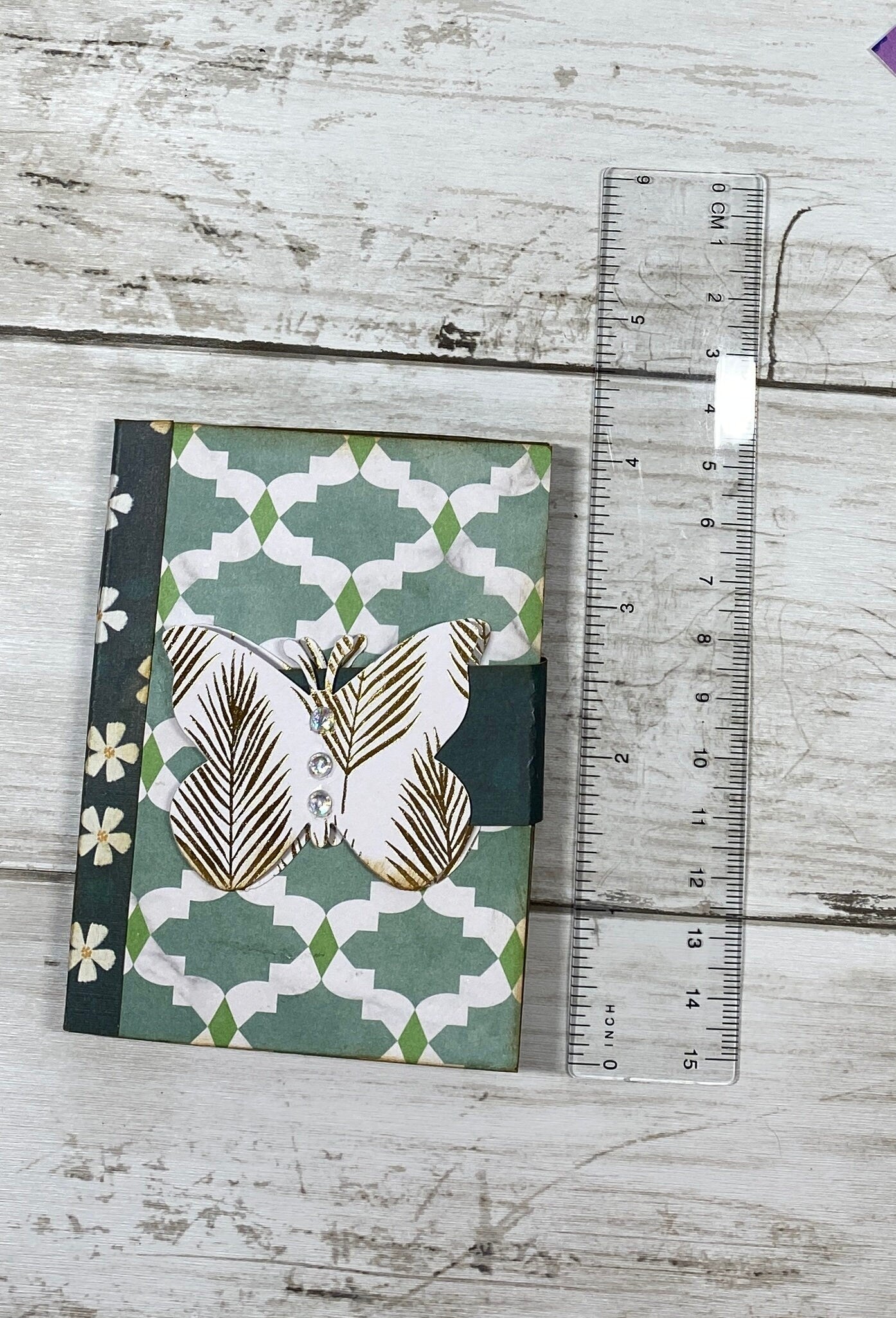 ATC Mini Album | Artist Trading Card Holder | Handmade Ephemera Organizer | Small Magnetic Closure Album | Mini Scrapbook Gift