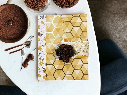 ATC Mini Album | Artist Trading Card Holder | Handmade Ephemera Organizer with Magnetic Closure | Small Album for 11 ATC Cards