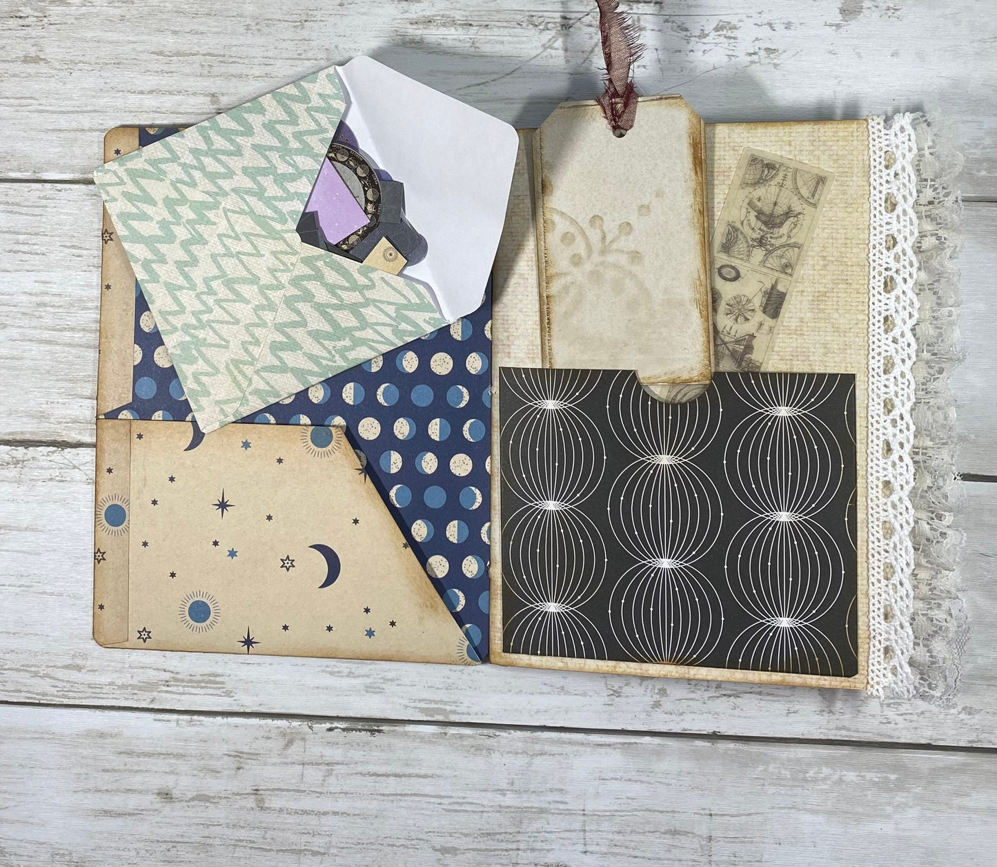 Sky Full of Stars – Encouragement Journal | Handmade Celestial Notebook | Healing Threads Uplifting Gift