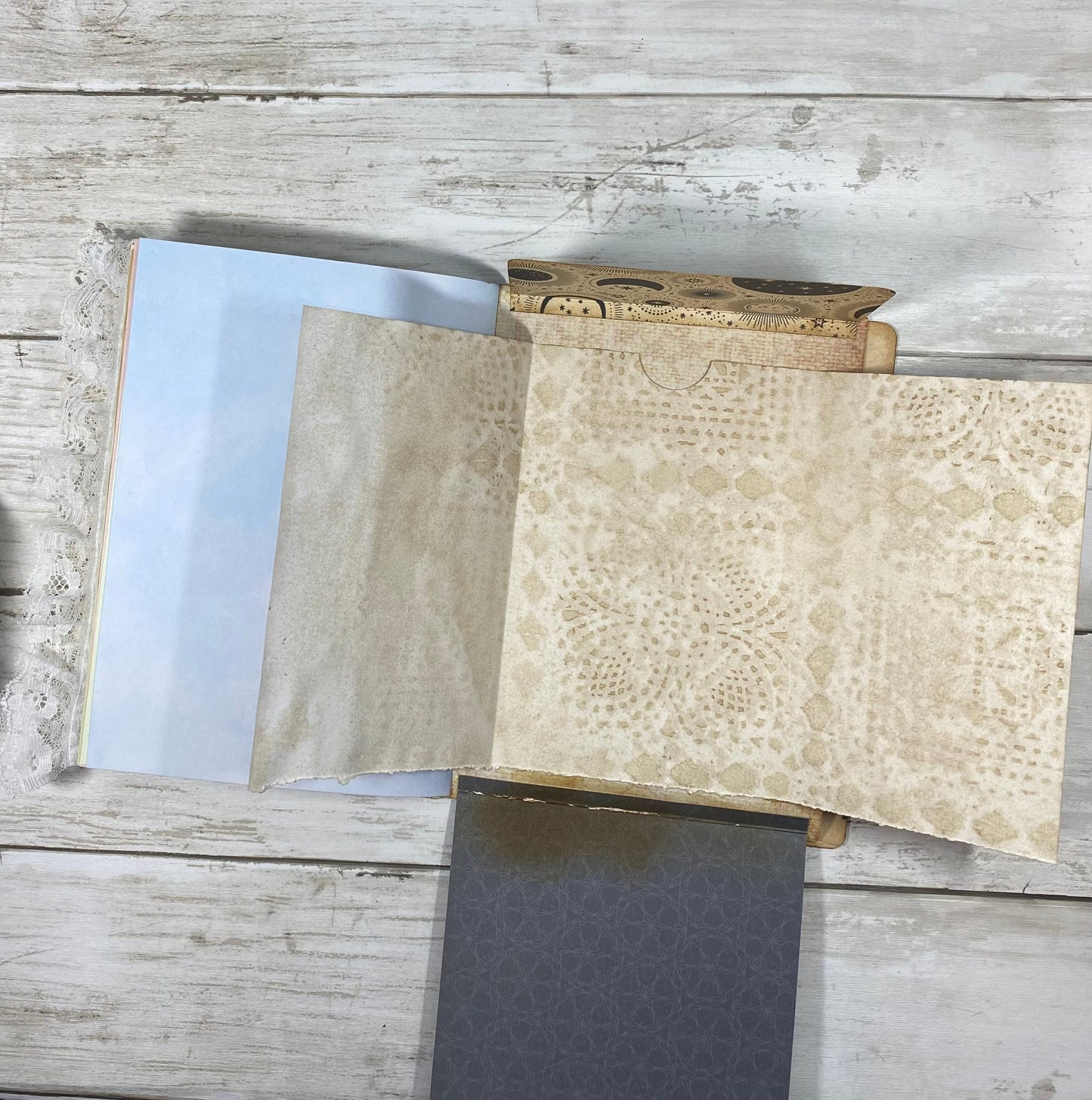 Sky Full of Stars – Encouragement Journal | Handmade Celestial Notebook | Healing Threads Uplifting Gift