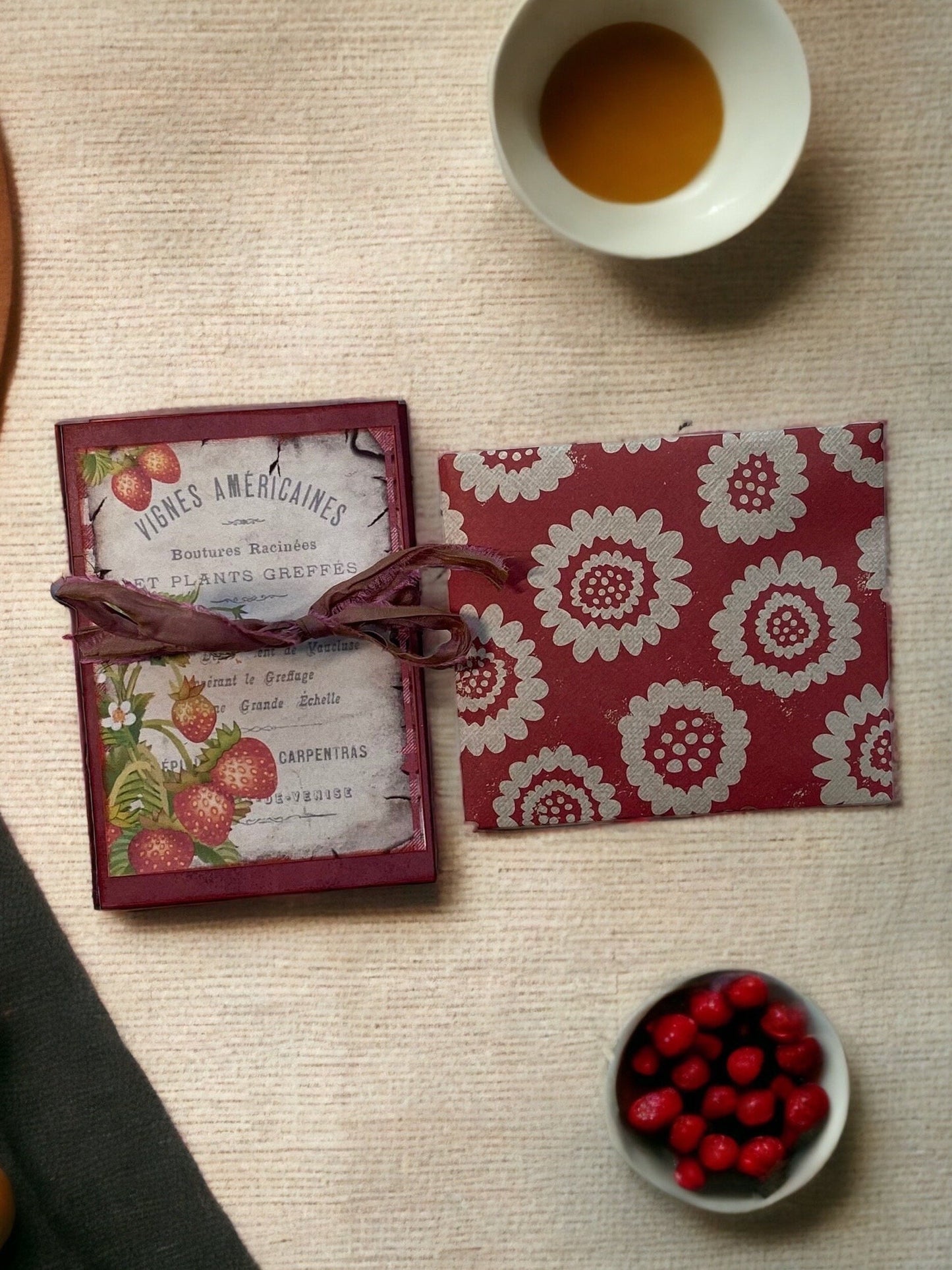 Artist Cards Notebook ATC Book Art Cards Editions and Originals ACEO Gift Card Holder Tiny Arts Folio Holds 4 Cards Paper Wallet