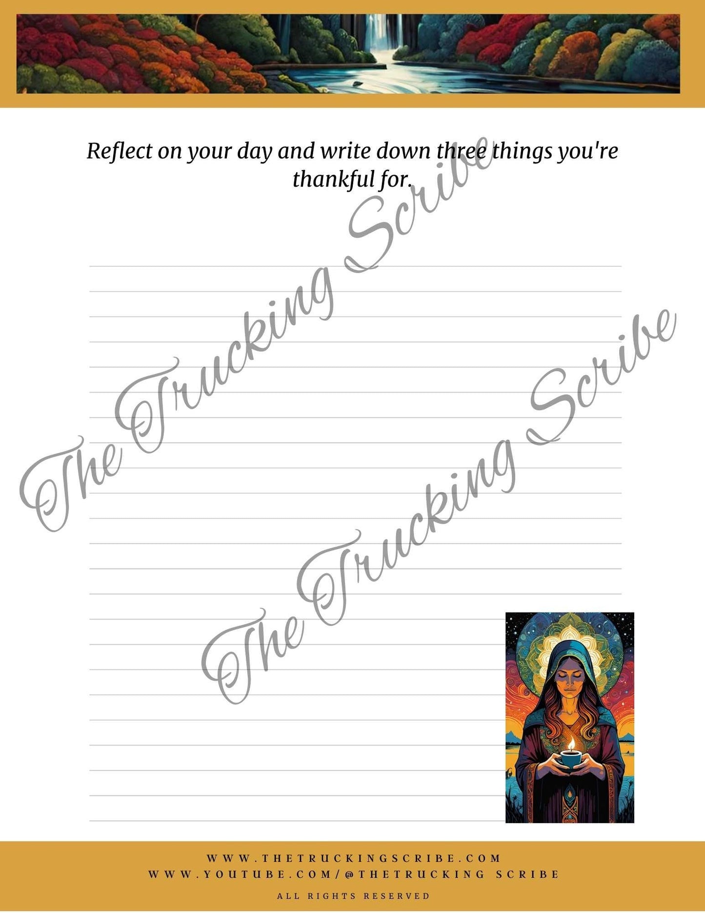 Prayer Journal: Bible Verse Prompts, Reflect & Express (Digital Download)