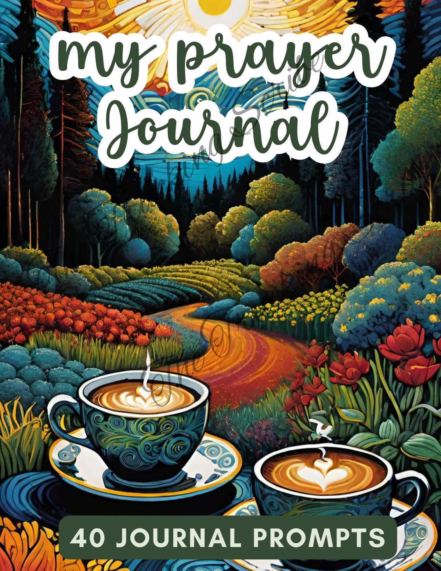 Prayer Journal: Bible Verse Prompts, Reflect & Express (Digital Download)