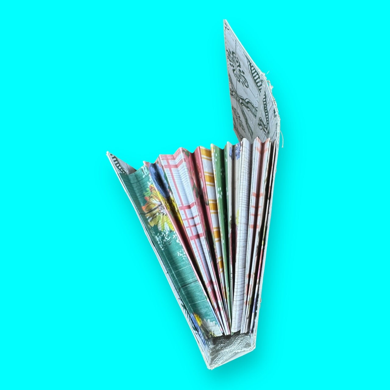 Floral Farmhouse Accordion Ephemera Organizer, Expandable Envelope, Filing System, Recipe Book, Expanding Storage Folder, Coupon File