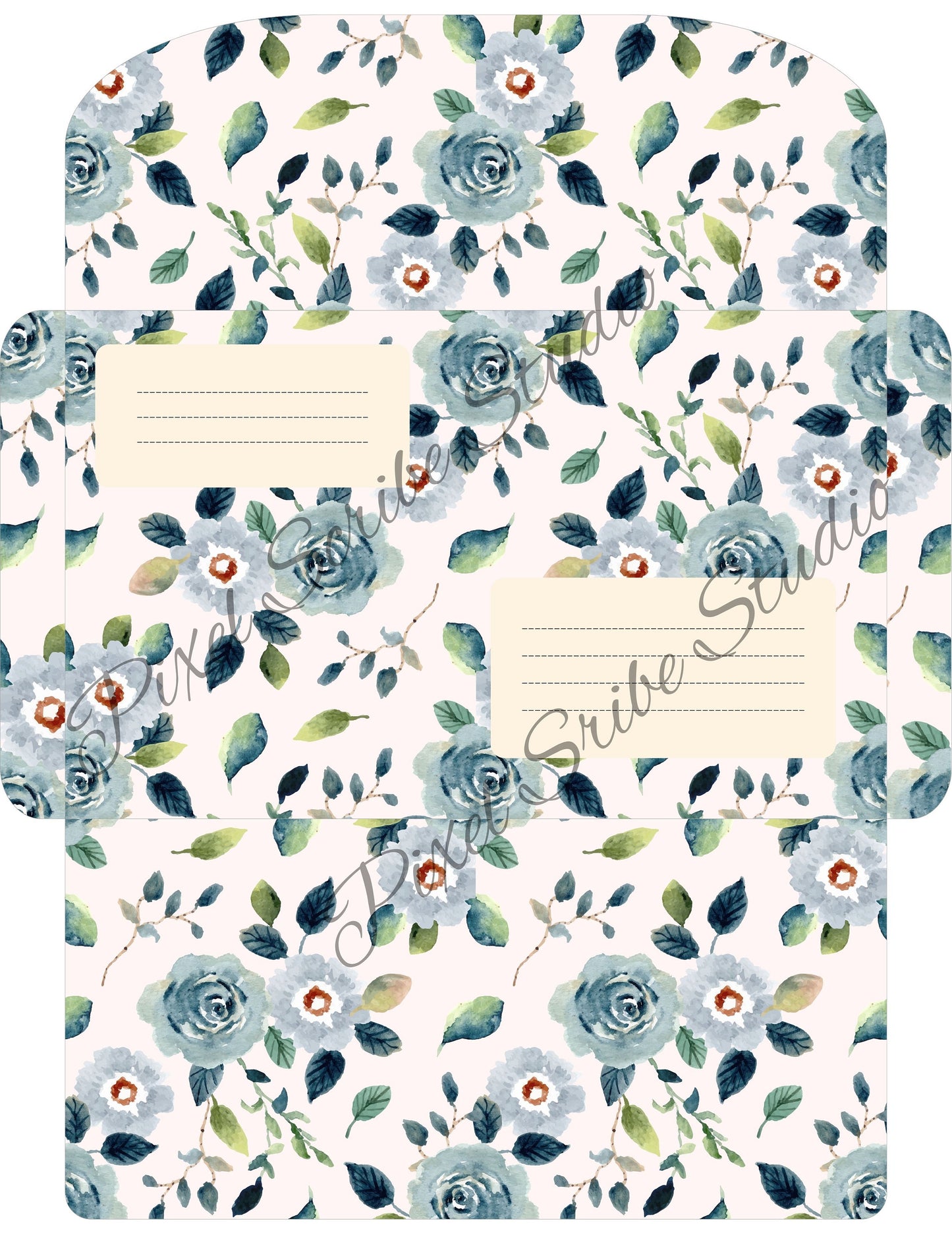 Floral Printable Envelopes | 5 Vintage-Style Stationery Designs for Happy Mail, Journaling & Handmade Letters PDF