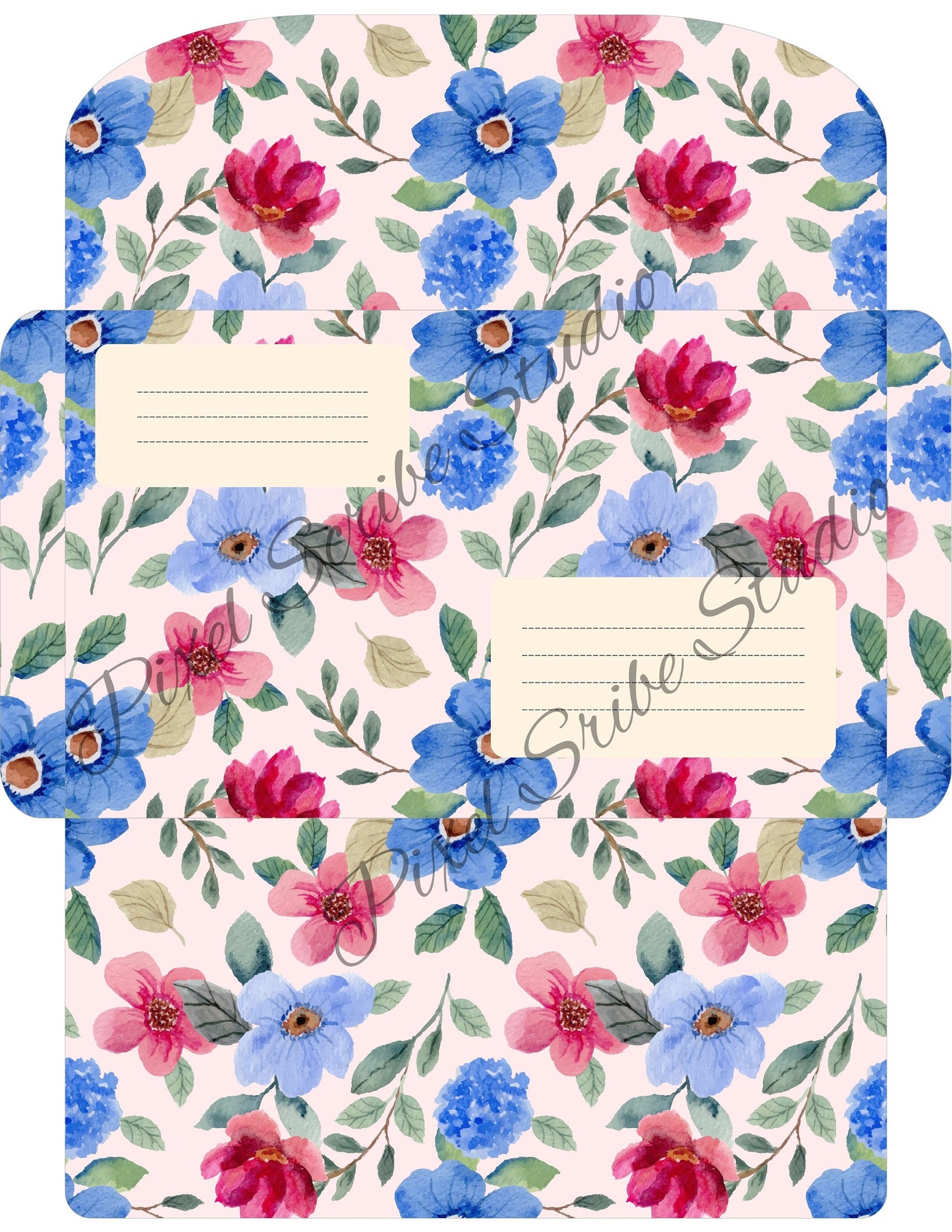 Floral Printable Envelopes | 5 Vintage-Style Stationery Designs for Happy Mail, Journaling & Handmade Letters PDF