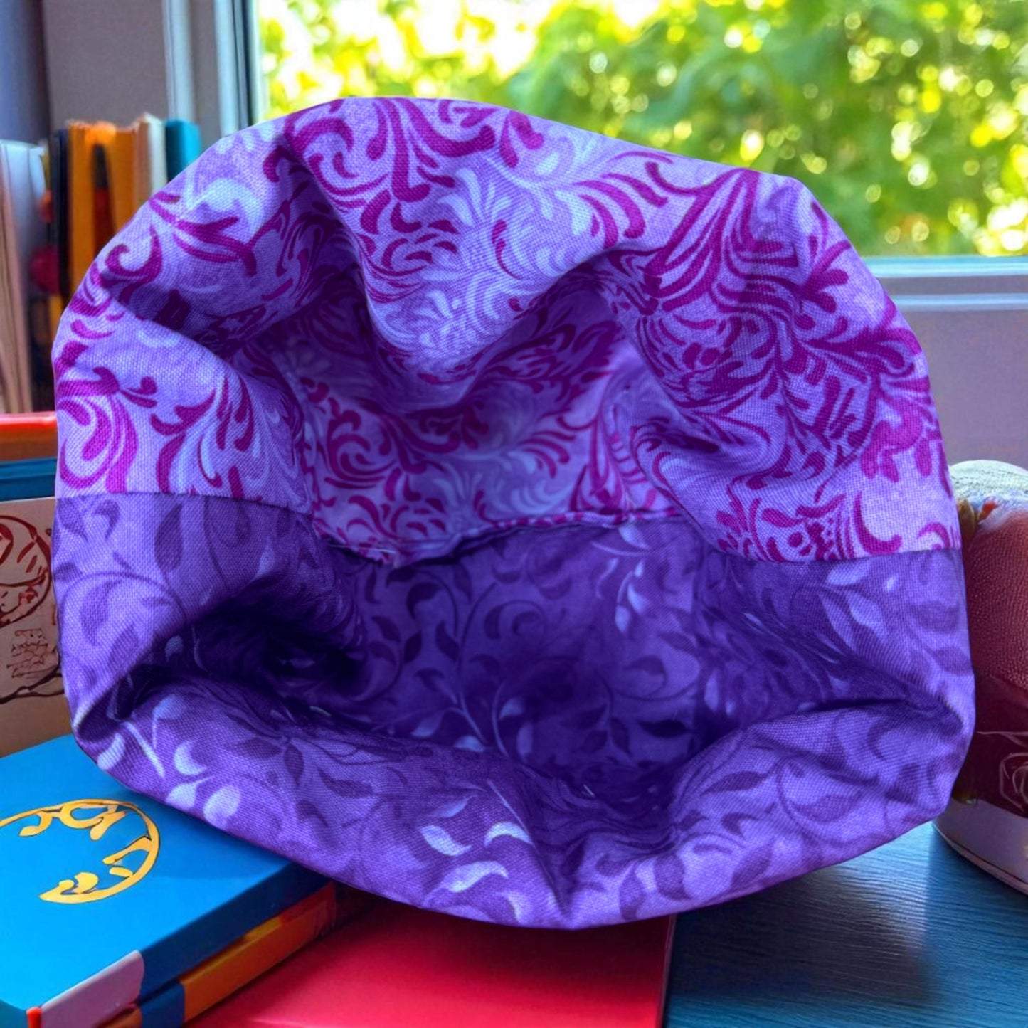 Garden Gate Quilted Fabric Basket – Soft Storage Bin for Crafts, Notions, or Decor | Handmade Organizer by Cargo Stitch Co.