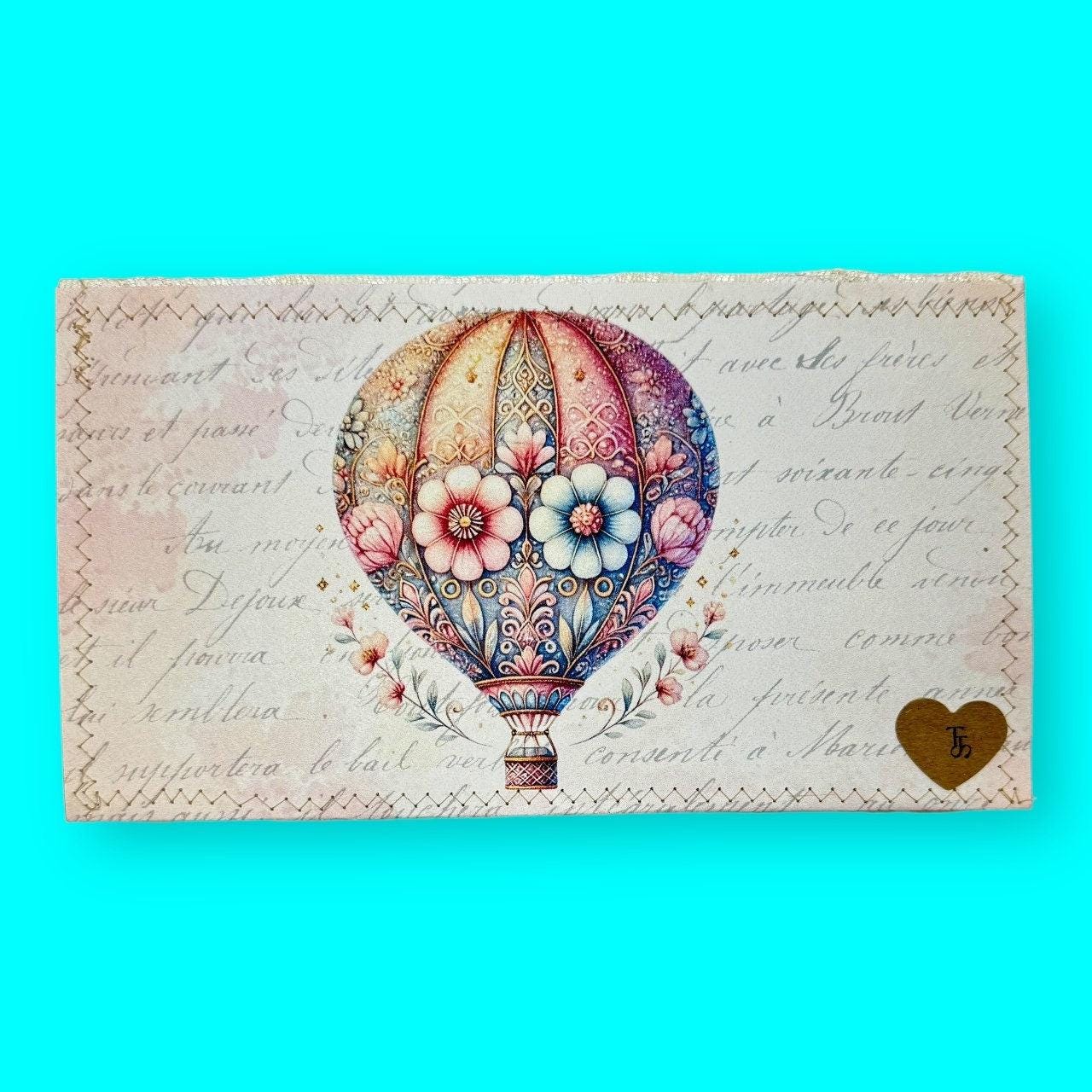 Accordion File Folder Clutch – Autumn Sky Edition – Whimsical Travels Hot Air Balloon Organizer | Cargo Stitch Co.