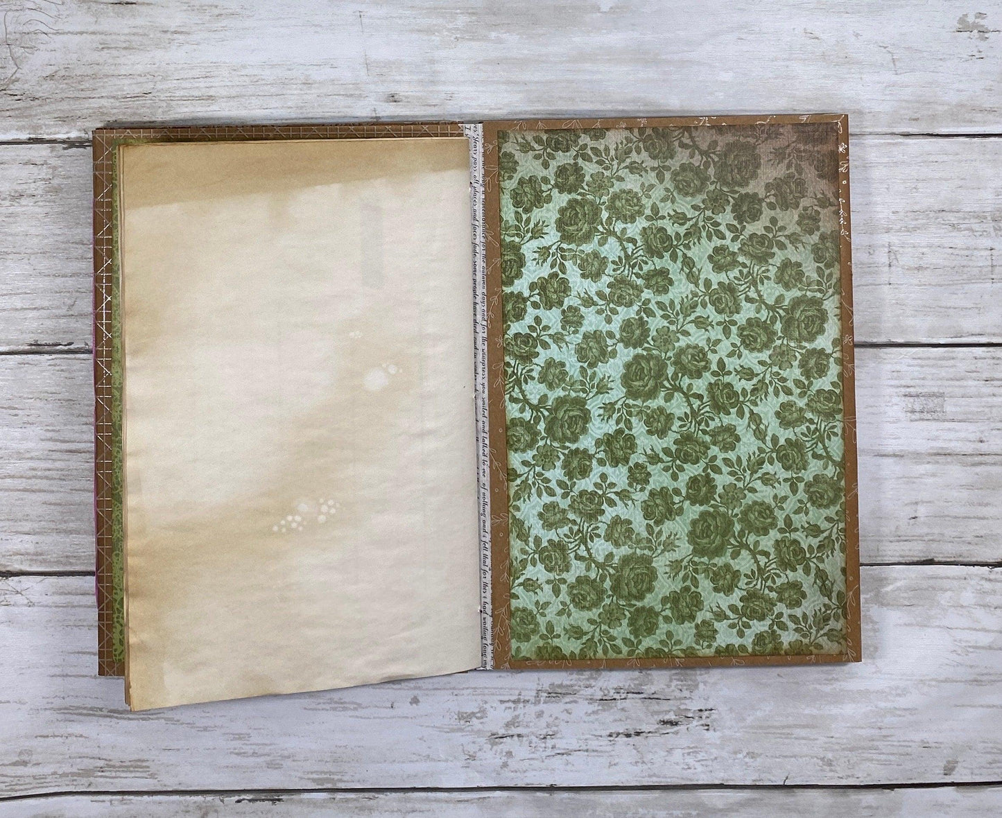 Grungy Boho Junk Journal | Coffee Dyed Vintage Journal | Handmade Art Journal | Distressed Journal | Boho Style Journal