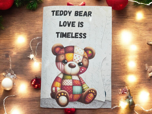 Vintage Teddy Bear Keepsake Journal | Handmade Memory Book | Baby Keepsake Journal | Childhood Memory Book | Bear Theme Journal