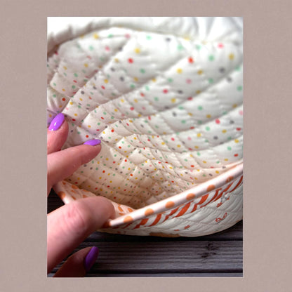 Quilted Mini Backpack | Small Handmade Backpack | Floral Cotton Day Bag | Lightweight Travel Purse | Sunsetridge