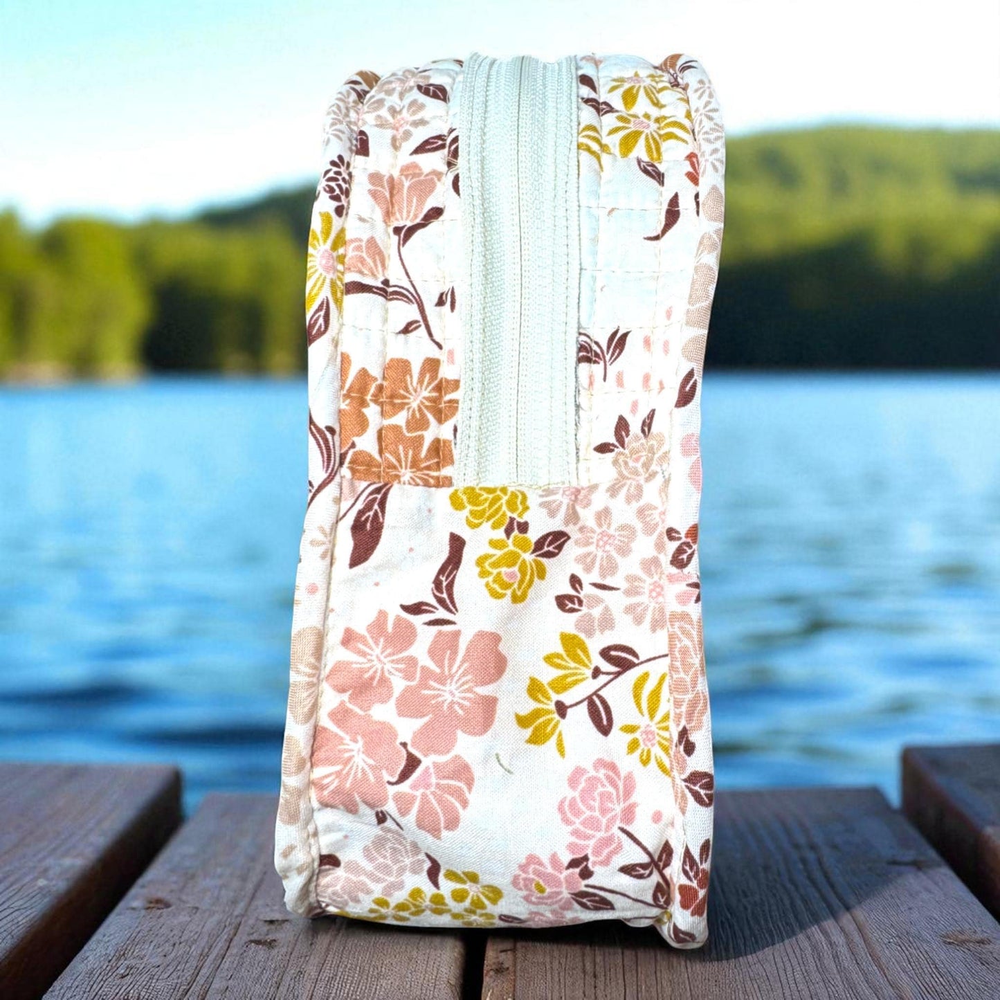 Midnight Garden Quilted Backpack – Handmade Crossbody Bag | Everyday Carry Collection | Cargo Stitch Co.