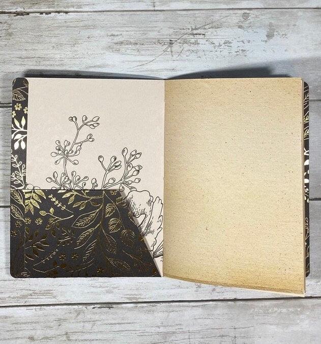 Handmade Rose Junk Journal: Floral Scrapbook, B6 Planner Insert