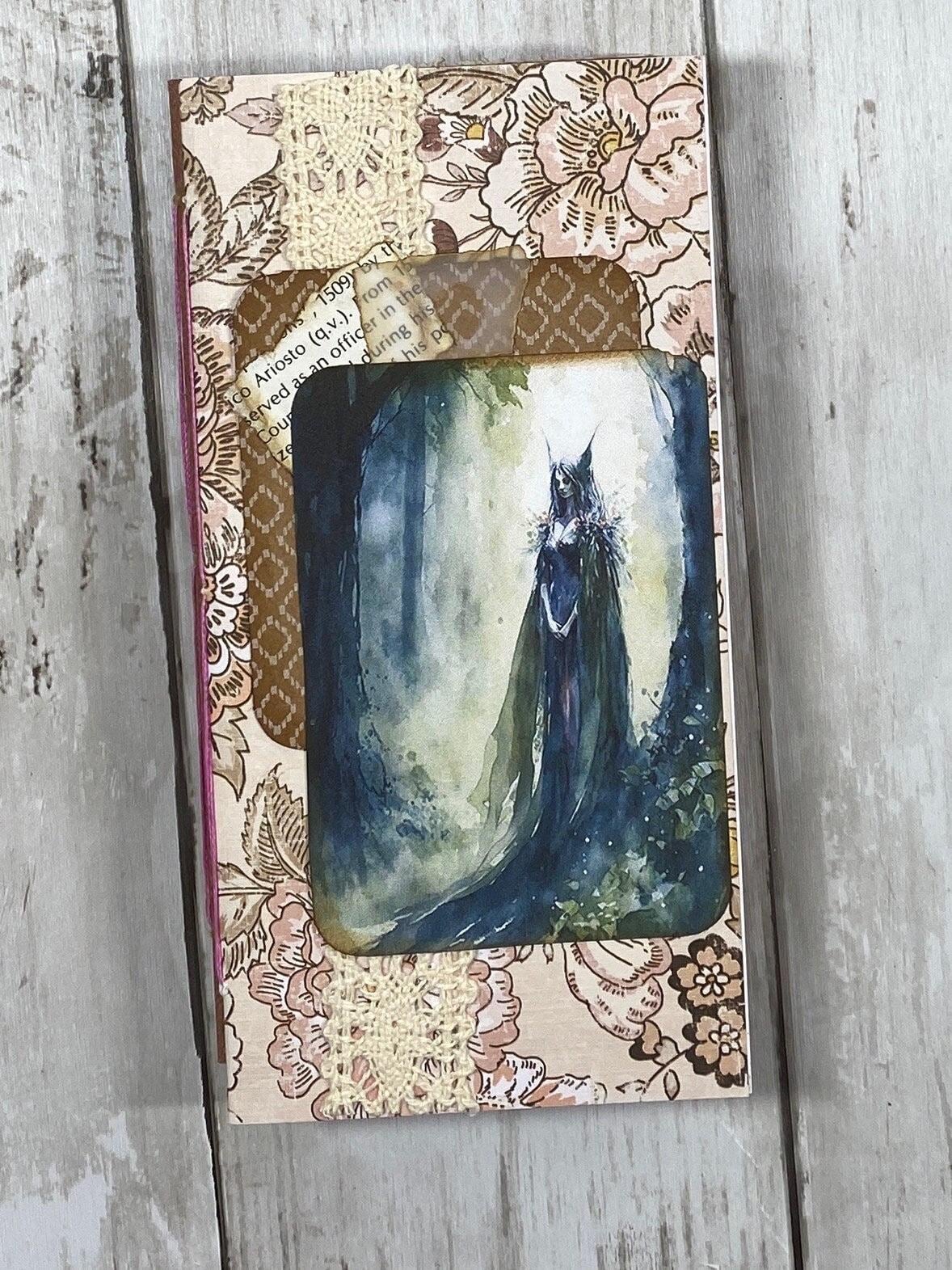 Enchanted Fairy Folio – Bloom Edition | Whimsical Forest Handmade Junk Journal Folder | Dreamy Ephemera Pocket