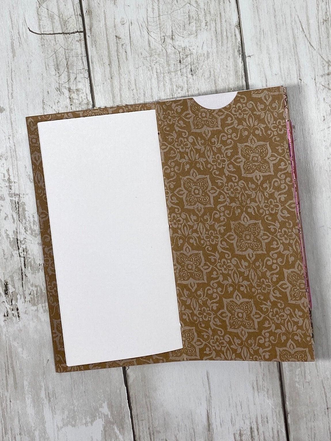 Whimsical Forest Fairy Folio – Dream Edition | Handmade Junk Journal Insert with Pockets & Lace | Autumn Fairy Ephemera Folder