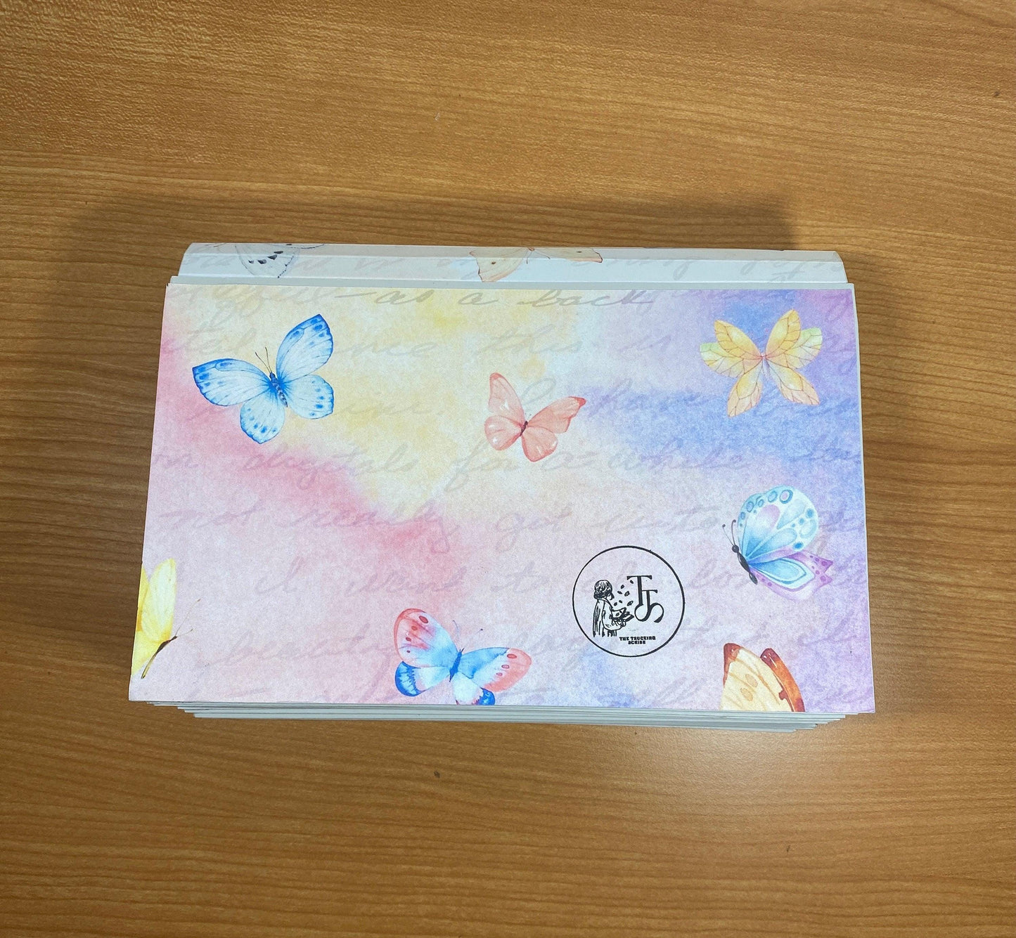 Butterfly Accordion Organizer: Ephemera File Folder with 8 Pockets