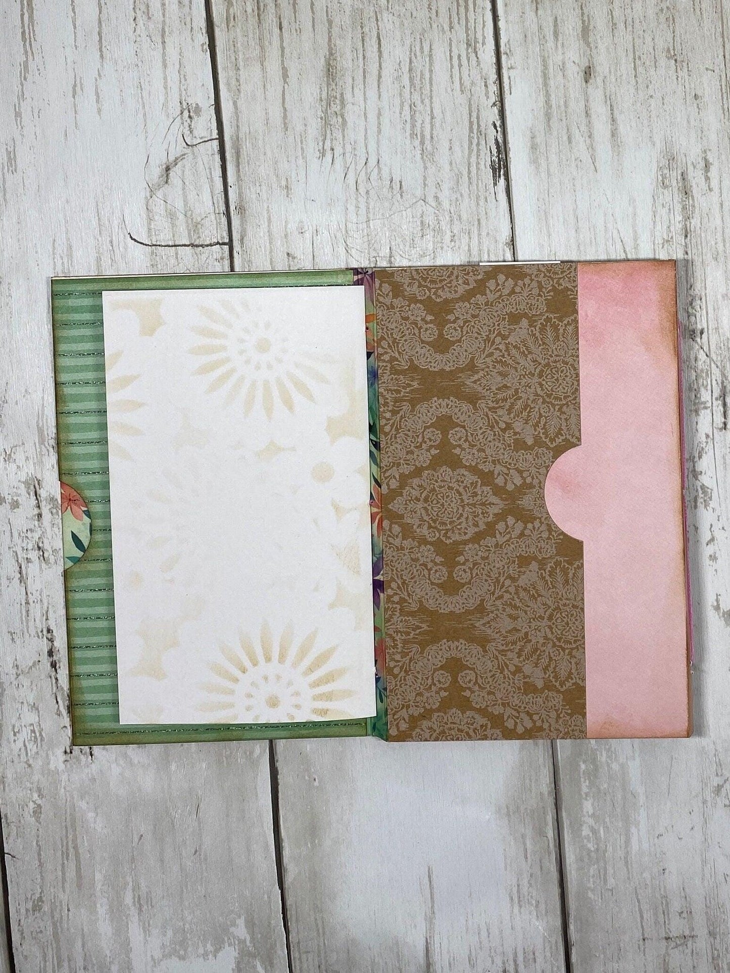 Whimsical Forest Cat Folio – Midnight Mischief Edition | Handmade Junk Journal Insert with Pockets | Enchanted Feline Ephemera