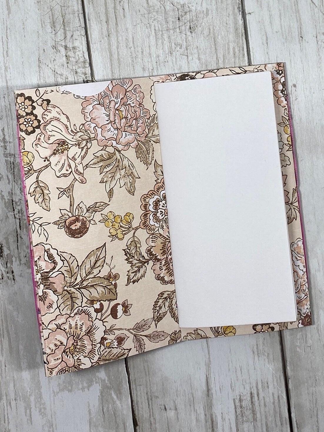 Whimsical Forest Fairy Folio – Dream Edition | Handmade Junk Journal Insert with Pockets & Lace | Autumn Fairy Ephemera Folder