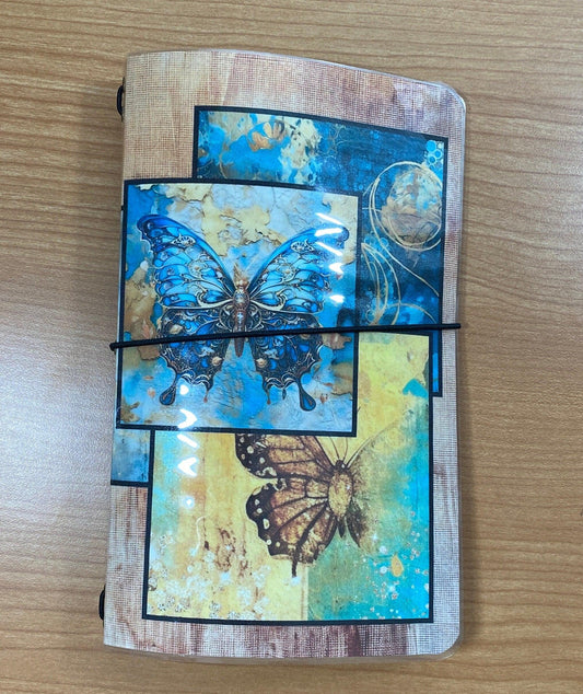 Fairies Fae and Butterfly laminated Travelers Notebook-style cover! This cover is sure to impress and would make an excellent way to show your appreciation to someone special. Midori Book Junk Journal