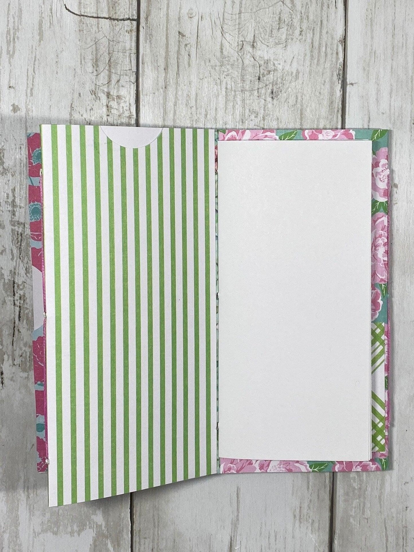 Cottage Garden Butterfly Folio – Petal Parade Edition | Handmade Junk Journal Insert with Pockets | Spring Floral Ephemera Folder