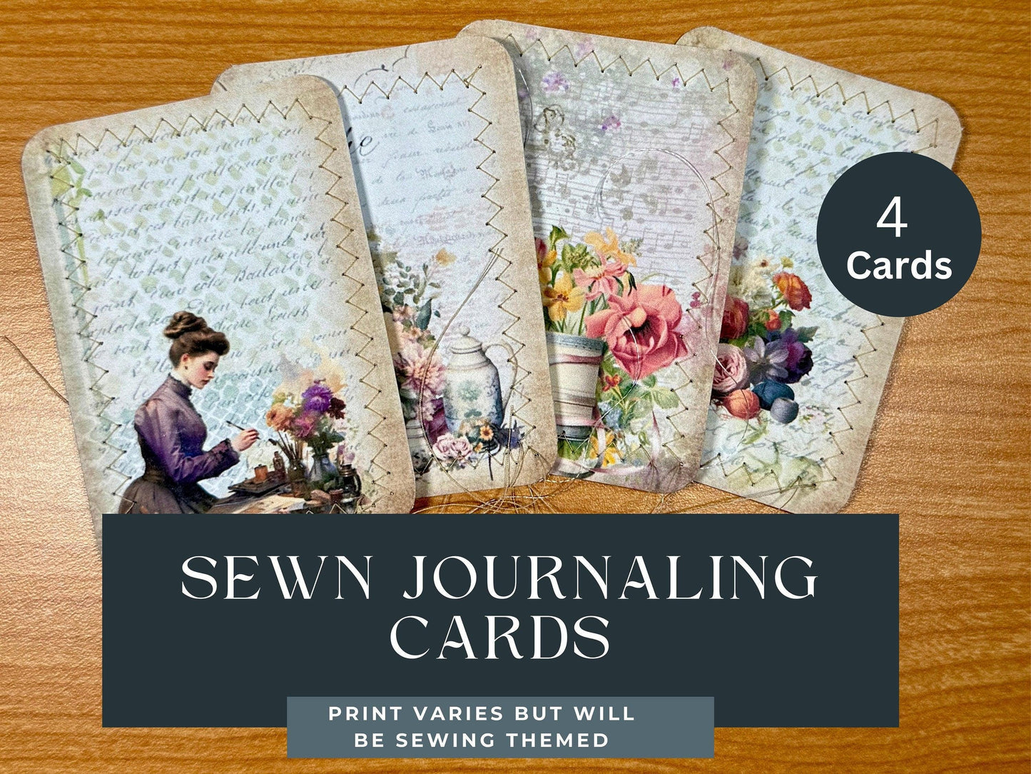 Sewing Ephemera Stuffed Envelope – Shabby Chic Junk Journal Kit – Vintage Tags, Cards, Laminated Window – Paper Craft Pack Gift