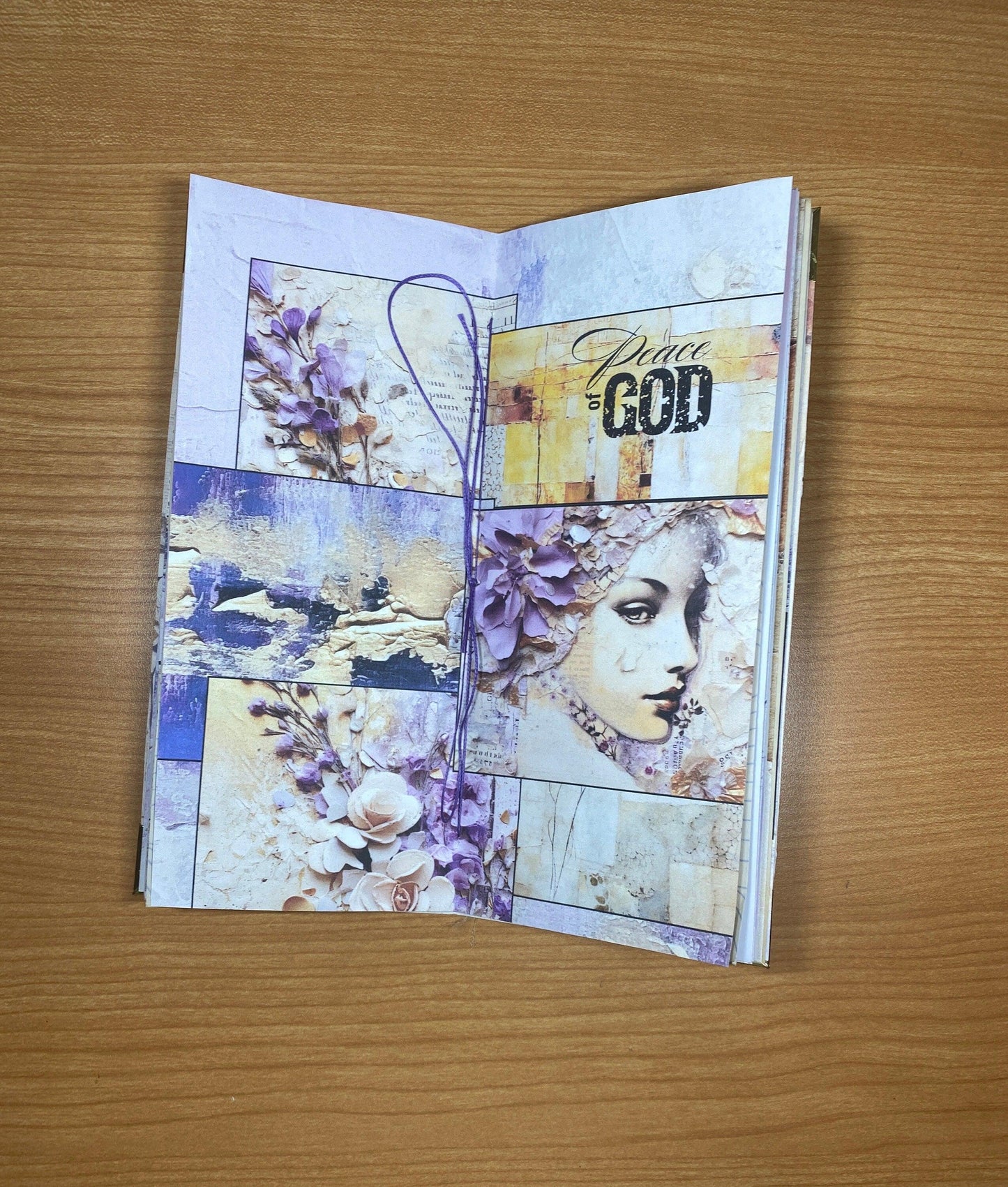 Peace of God Travelers Notebook | Christian Journal Cover | Handmade Faith Journal | Bible Study Notebook | Scripture Journal