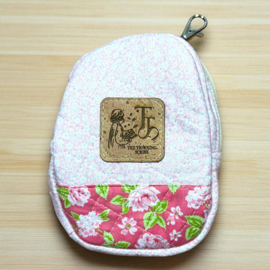 Sugar Plum Mini Zipper Pouch – Limited Edition Christmas Gift, Stocking Stuffer, OOAK Collector Bag, Handmade