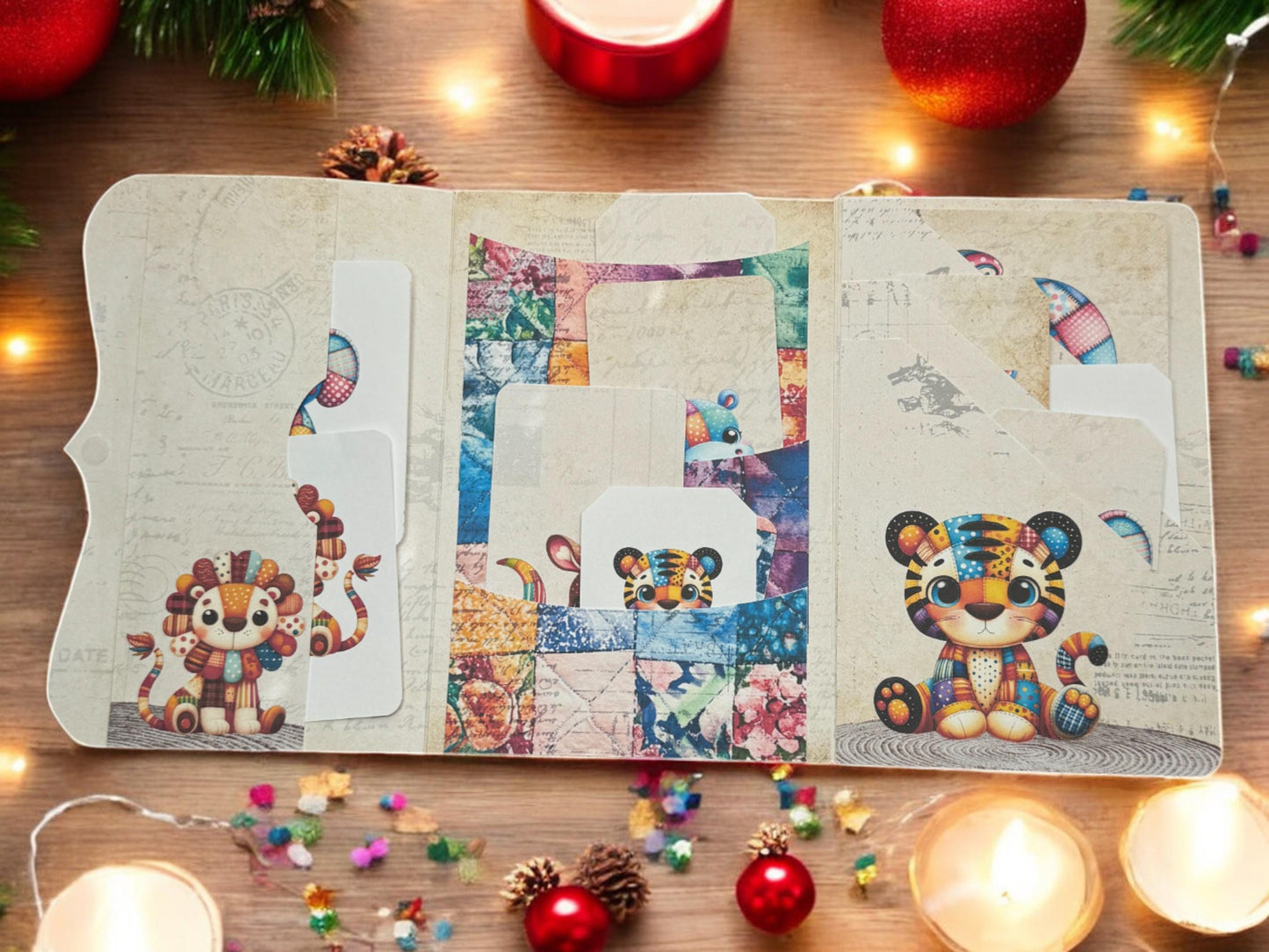 Vintage Teddy Bear Keepsake Journal | Handmade Memory Book | Baby Keepsake Journal | Childhood Memory Book | Bear Theme Journal