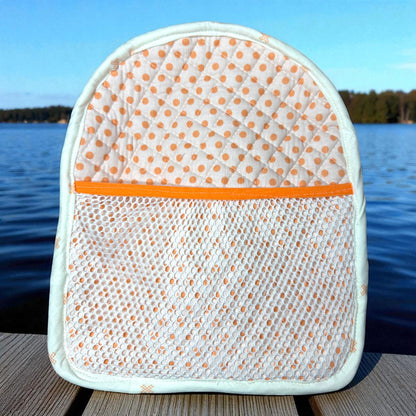 Quilted Mini Backpack | Small Handmade Backpack | Floral Cotton Day Bag | Lightweight Travel Purse | Sunsetridge