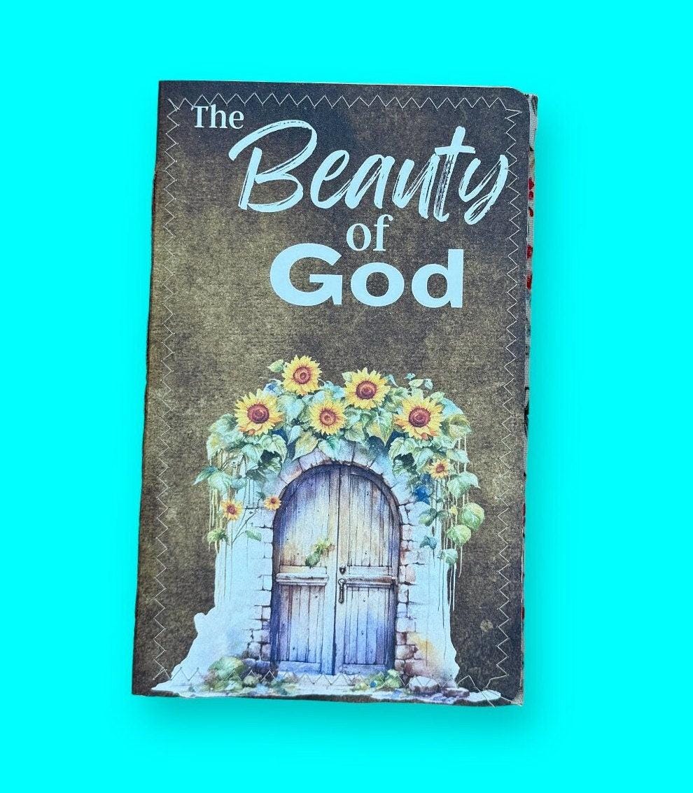 The Beauty of God and Sunflowers Folio – Faith-Based Prayer Journal & Ephemera Organizer
