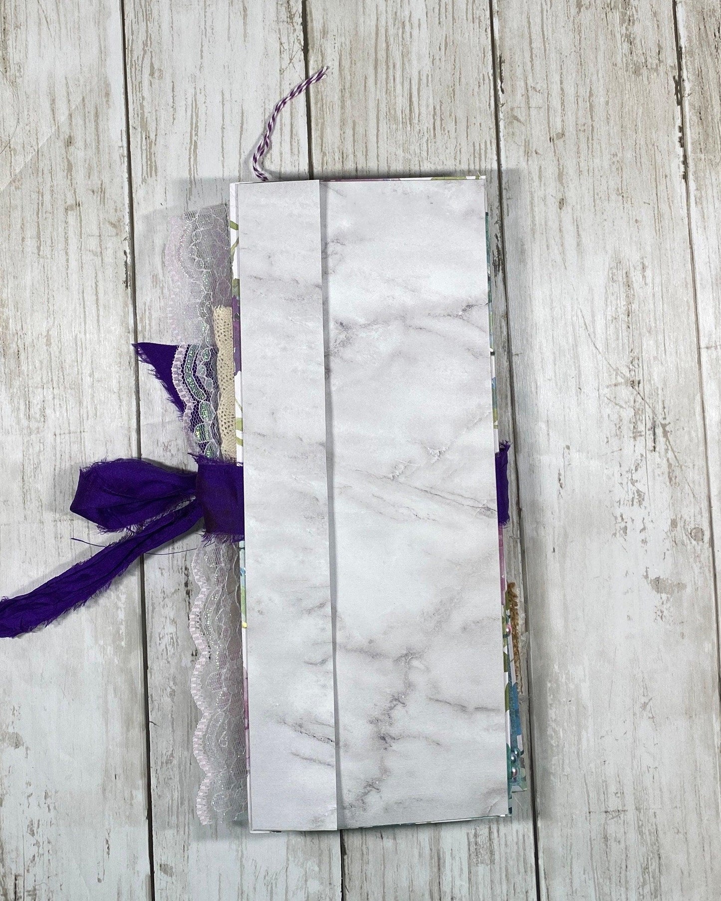 The Velvet Wing Folio – Ooak Fairy Junk Journal, Coptic Stitch + Certificate, Handmade Art Journal