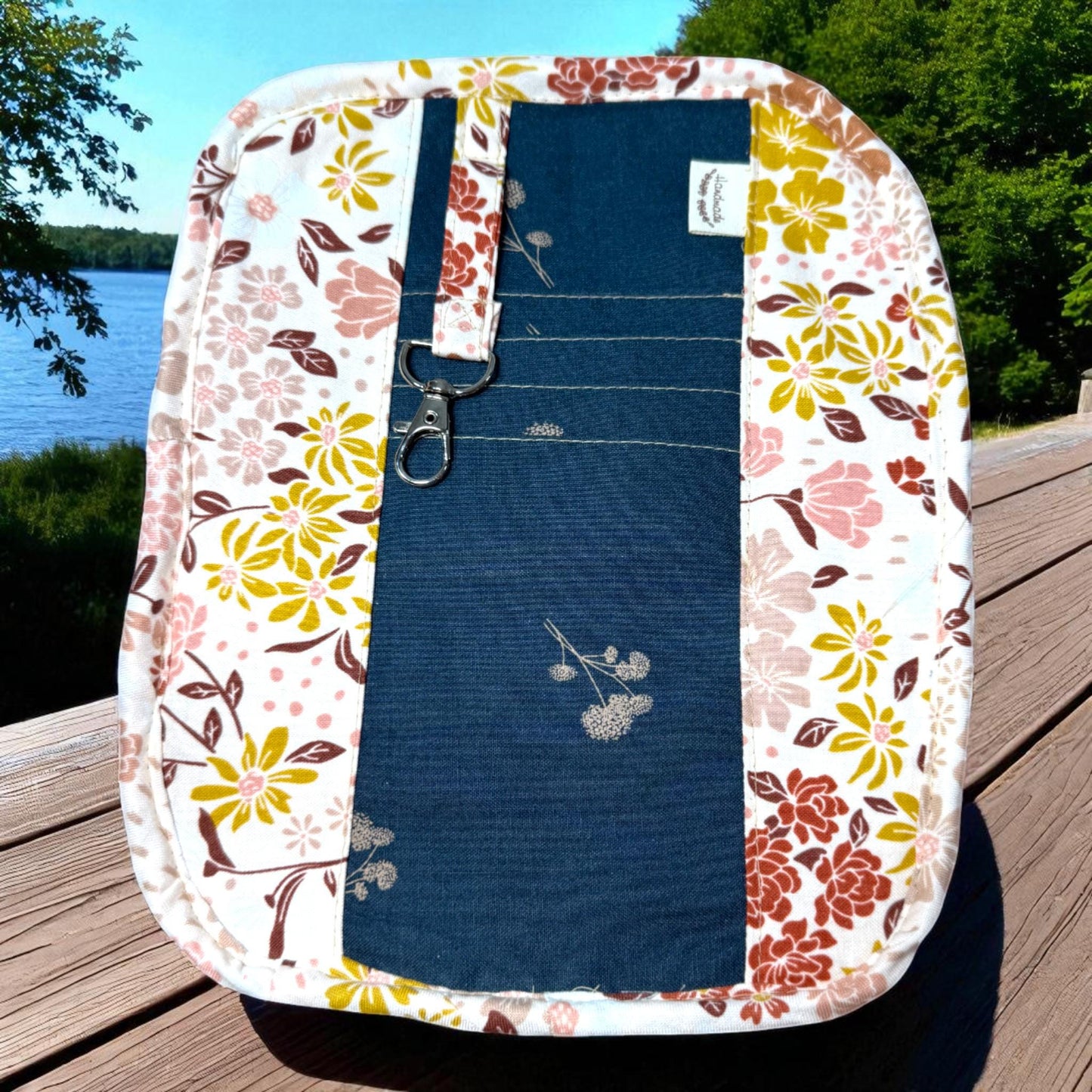 Midnight Garden Quilted Backpack – Handmade Crossbody Bag | Everyday Carry Collection | Cargo Stitch Co.