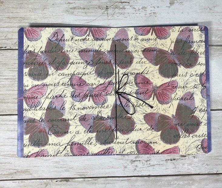 Walking in the Rain Journal – Grungy B6 Junk Journal, Softcover with 40 Pages & Two Pockets