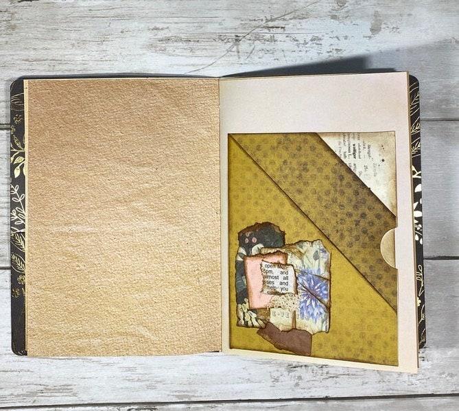 Handmade Rose Junk Journal: Floral Scrapbook, B6 Planner Insert