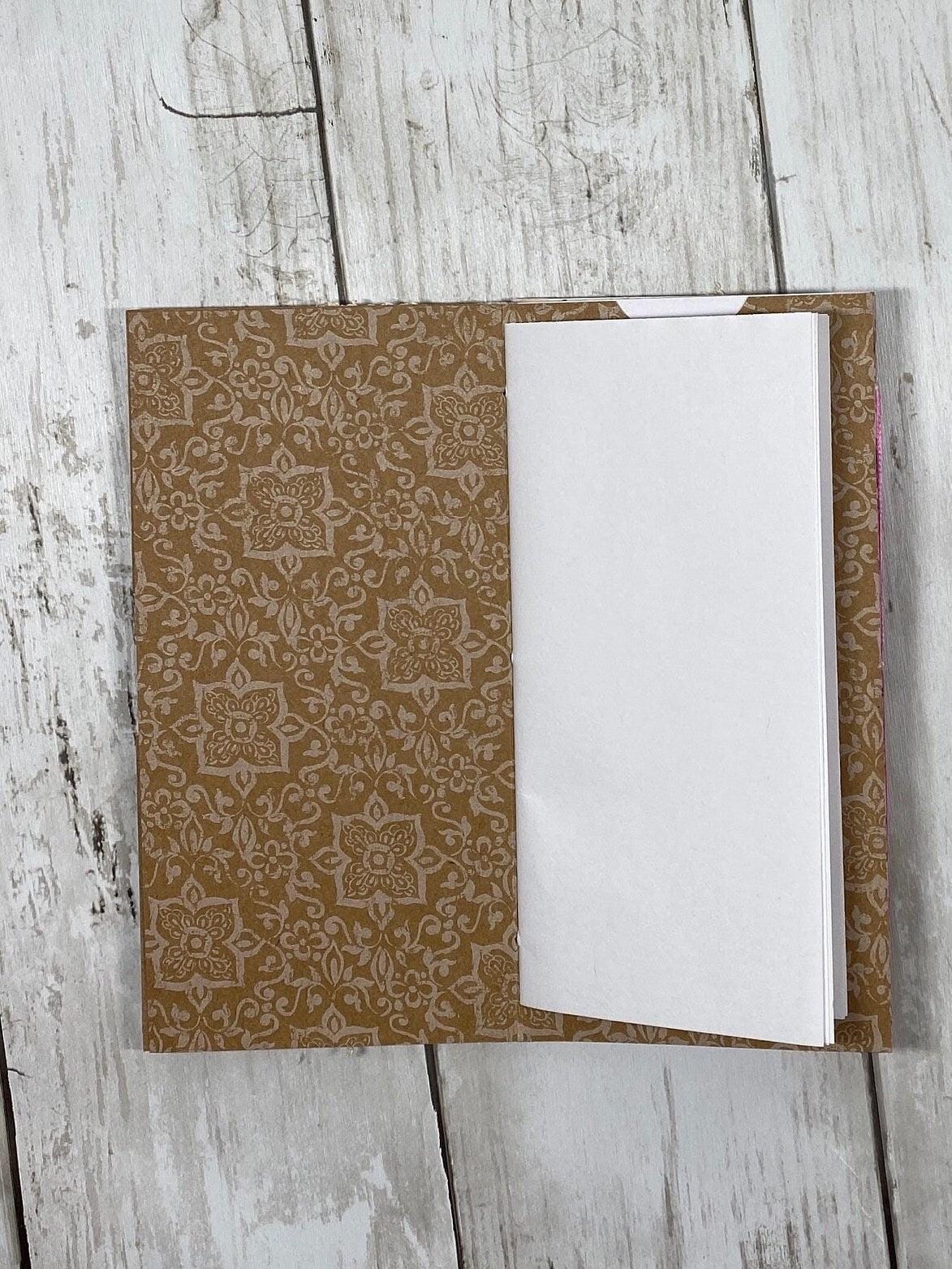 Whimsical Forest Fairy Folio – Dream Edition | Handmade Junk Journal Insert with Pockets & Lace | Autumn Fairy Ephemera Folder