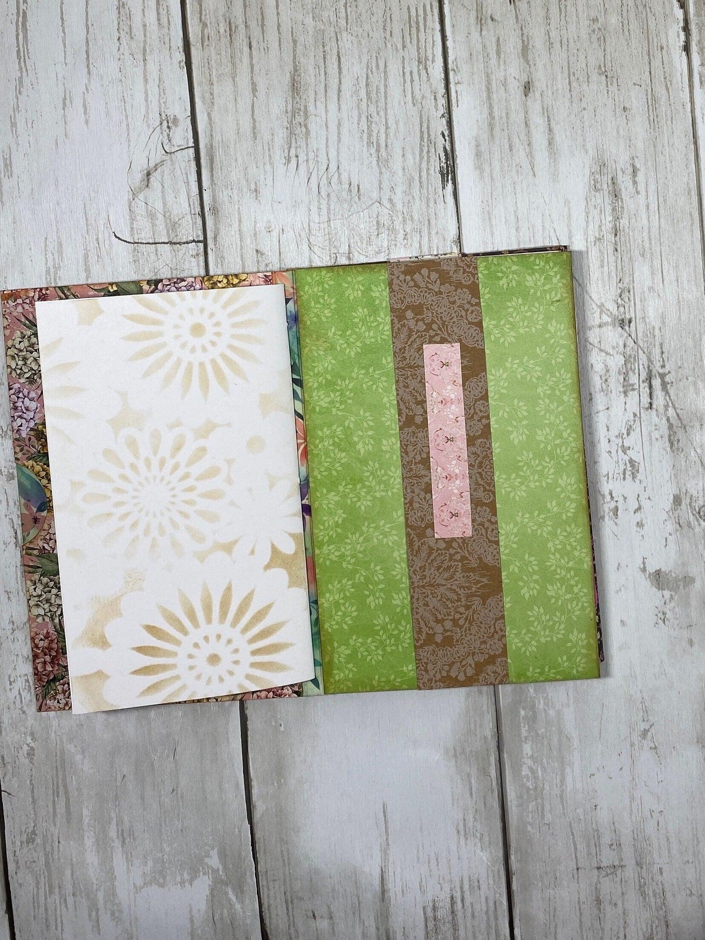 Whimsical Forest Cat Folio – Midnight Mischief Edition | Handmade Junk Journal Insert with Pockets | Enchanted Feline Ephemera