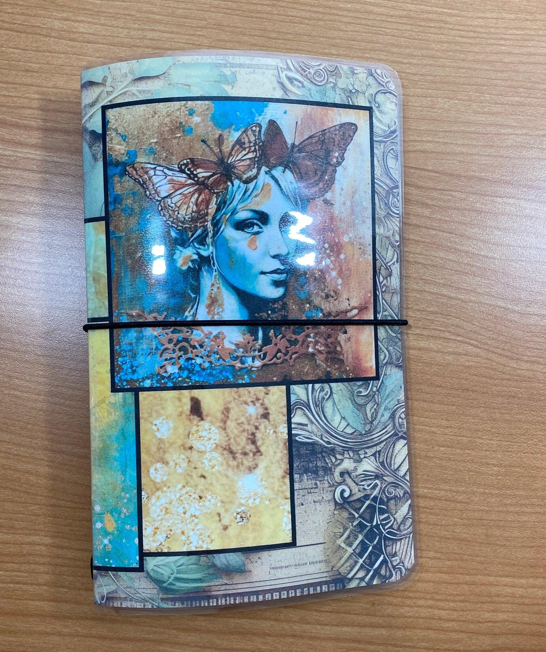 Fairies Fae and Butterfly laminated Travelers Notebook-style cover! This cover is sure to impress and would make an excellent way to show your appreciation to someone special. Midori Book Junk Journal