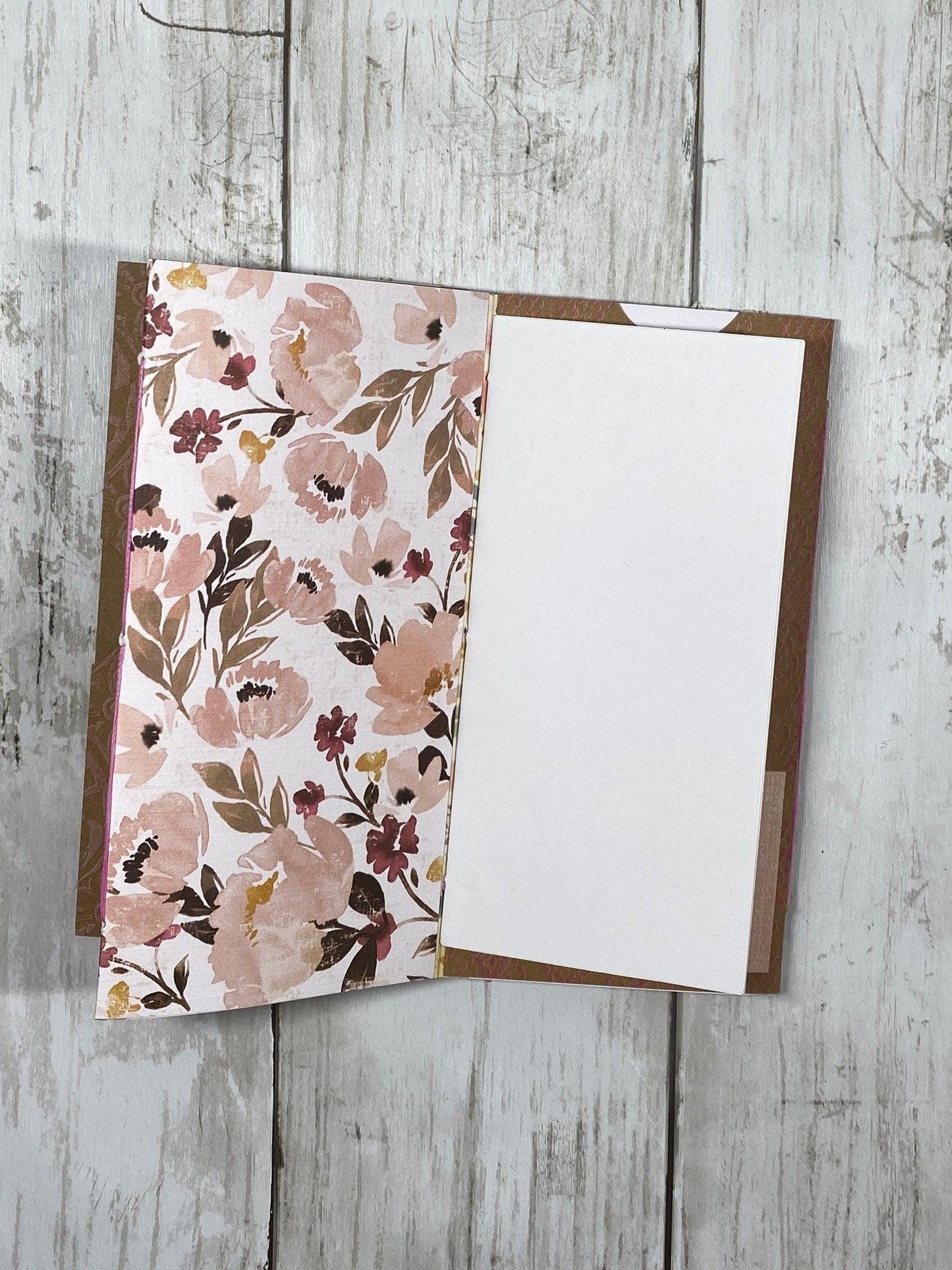 Whimsical Forest Cat Folio – Woodland Whiskers Edition | Handmade Junk Journal Insert with Lace & Floral Pockets | Feline Ephemera