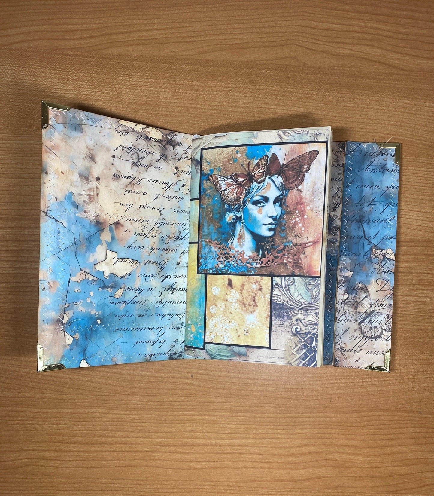 Forest Fairy Junk Journal | Handmade Art Journal | Vintage Style Journal | Nature Theme Journal | Fairy Tale Journal