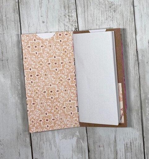 Whimsical Forest Fairy Folio – Moonveil Edition | Handmade Junk Journal Insert with Pockets & Lace | Ethereal Fantasy Stationery